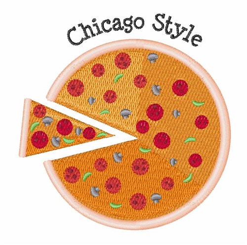 Chicago Style Machine Embroidery Design