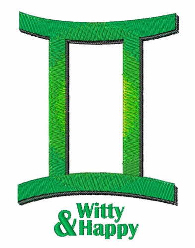 Witty & Happy Machine Embroidery Design