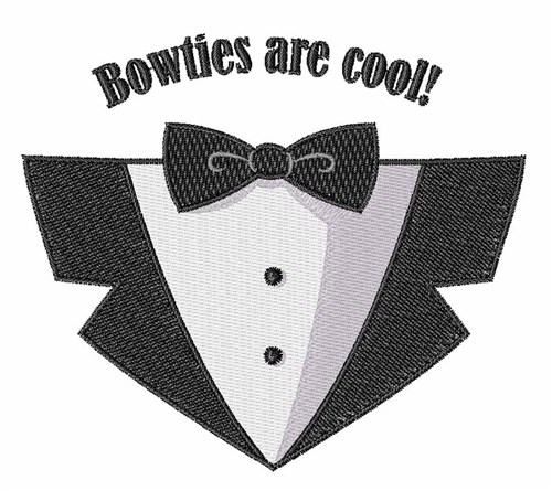 Cool Bowties Machine Embroidery Design