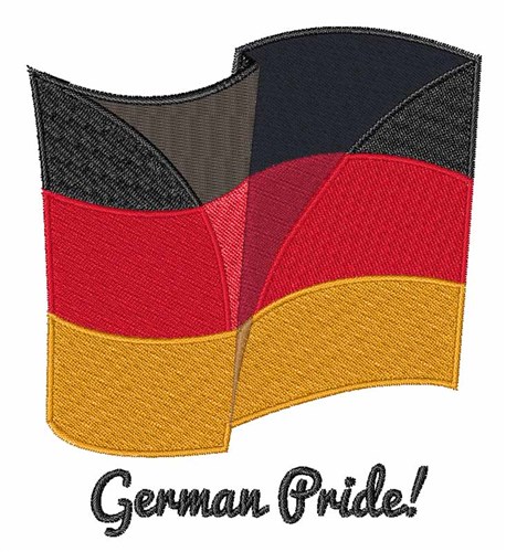 German Pride Machine Embroidery Design