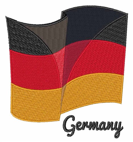 Flag of Germany Machine Embroidery Design