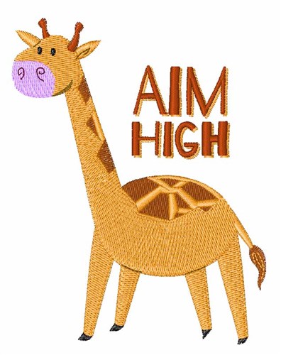 Aim High Machine Embroidery Design