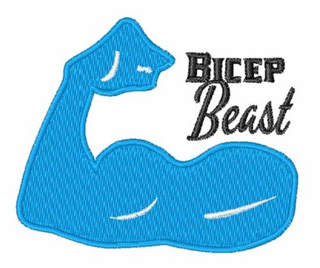 Picture of Bicep Beast Machine Embroidery Design