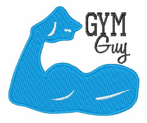 Picture of Gym Guy Machine Embroidery Design
