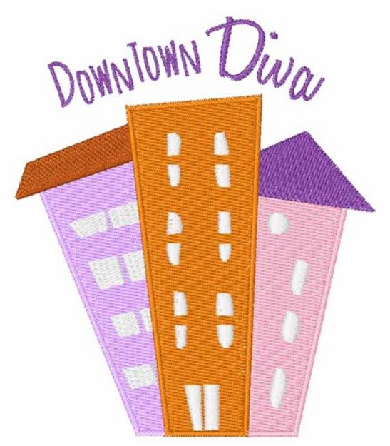 Picture of Downtown Diva Machine Embroidery Design