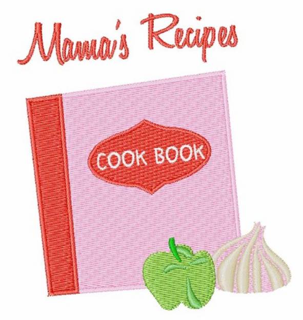 Picture of Mamas Recipes Machine Embroidery Design