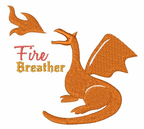Fire Breather Machine Embroidery Design