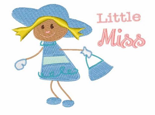 Picture of Little Miss Machine Embroidery Design