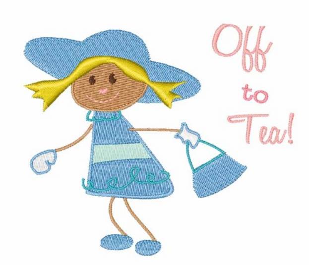 Picture of Off To Tea Machine Embroidery Design