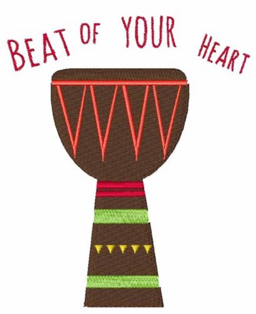 Picture of Beat Of Your Heart Machine Embroidery Design
