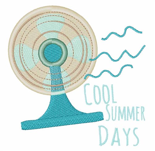 Cool Summer Days Machine Embroidery Design