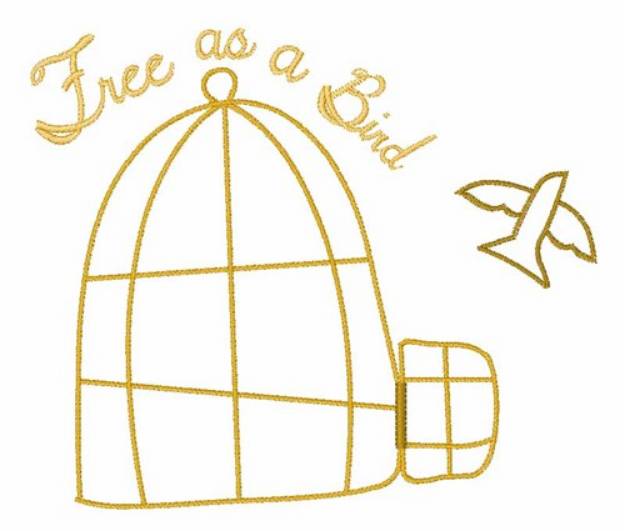 Picture of Free As A Bird Machine Embroidery Design