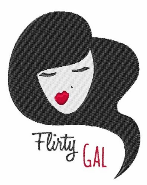 Picture of Flirty Gal Machine Embroidery Design