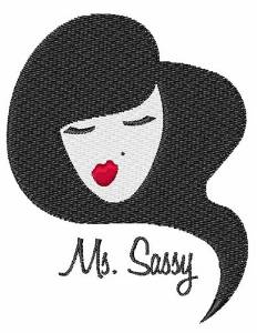 Picture of Mrs. Sassy Machine Embroidery Design