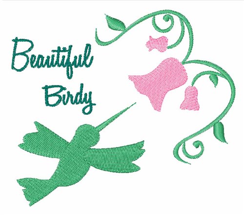 Beautiful Birdy Machine Embroidery Design