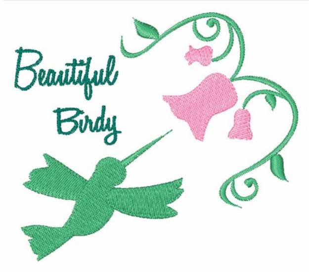 Picture of Beautiful Birdy Machine Embroidery Design