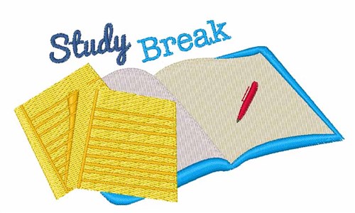 Study Break Machine Embroidery Design