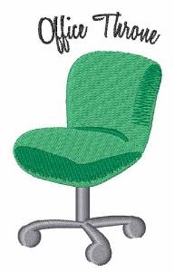 Picture of Office Throne Machine Embroidery Design