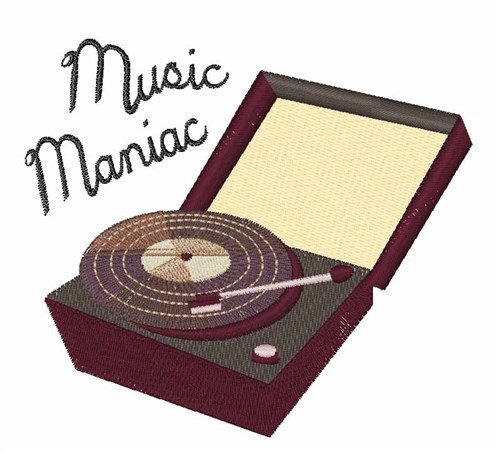 Music Maniac Machine Embroidery Design