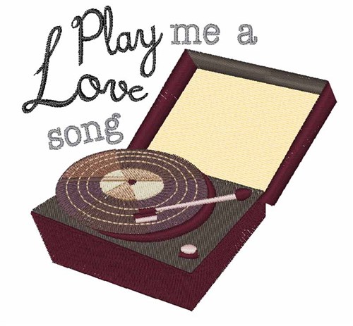 Play A Love Song Machine Embroidery Design