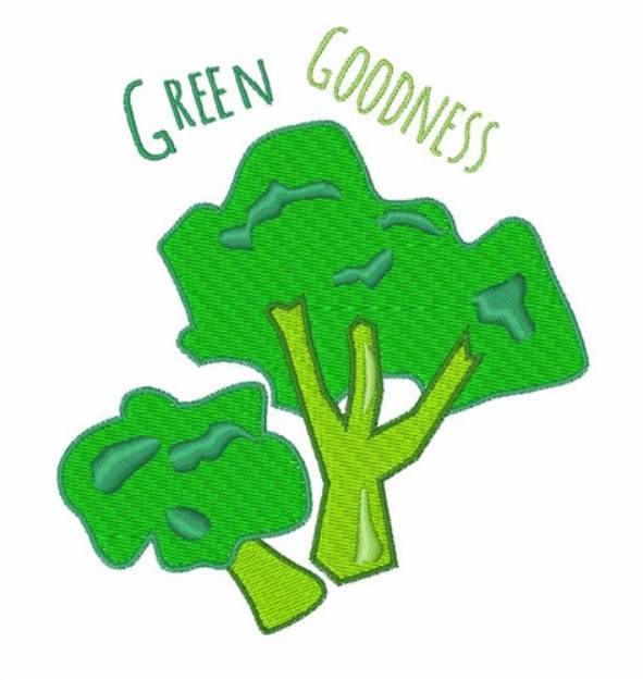 Picture of Green Goodness Machine Embroidery Design