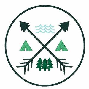 Picture of Camping Patch Machine Embroidery Design