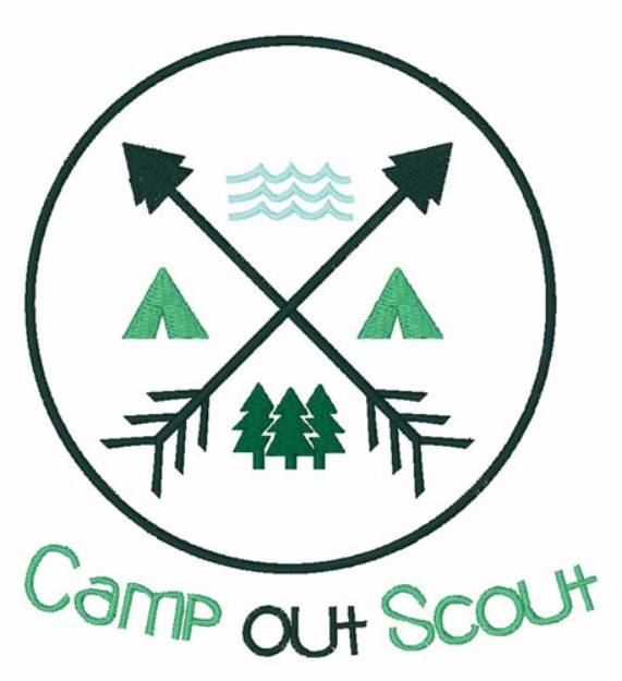 Picture of Camp Out Scout Machine Embroidery Design