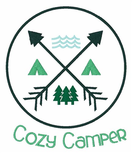 Cozy Camper Machine Embroidery Design
