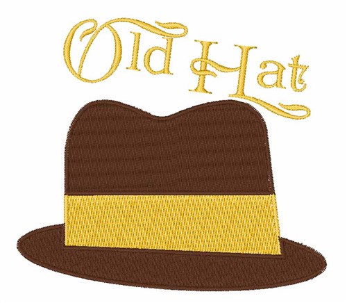 Old Hat Machine Embroidery Design
