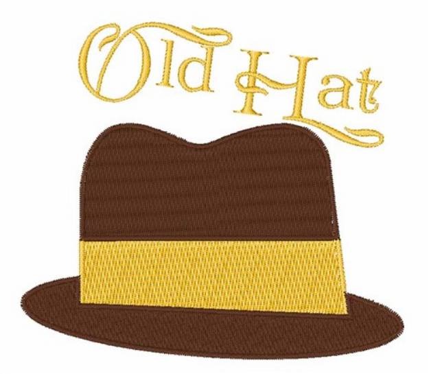 Picture of Old Hat Machine Embroidery Design