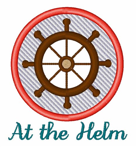 At The Helm Machine Embroidery Design