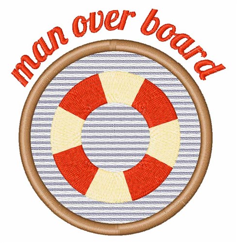 Man Over Board Machine Embroidery Design