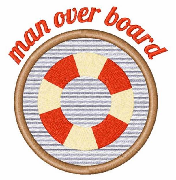 Picture of Man Over Board Machine Embroidery Design