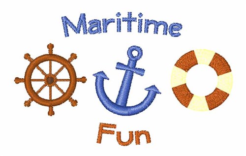 Maritime Fun Machine Embroidery Design