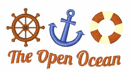 The Open Ocean Machine Embroidery Design