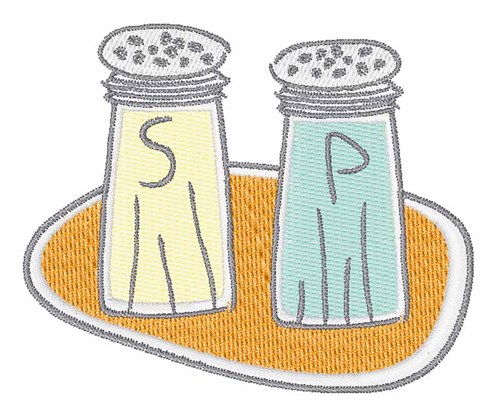 Salt And Pepper Machine Embroidery Design