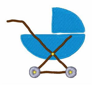 Picture of Baby Carriage Machine Embroidery Design
