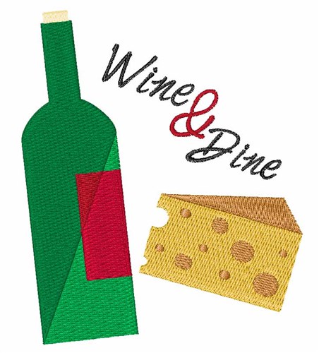 Wine And Dine Machine Embroidery Design