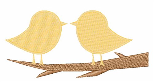 Pair Of Birds Machine Embroidery Design
