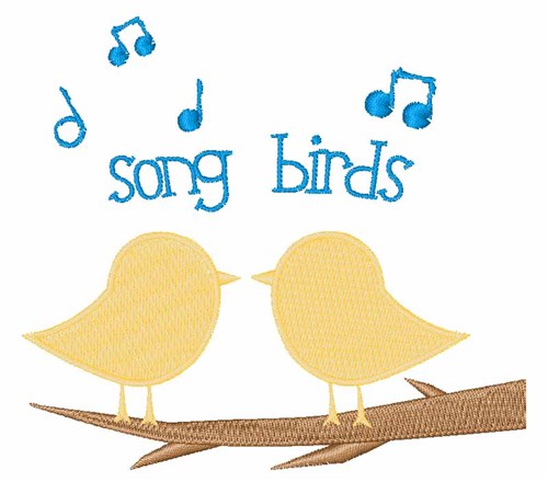 Song Birds Machine Embroidery Design