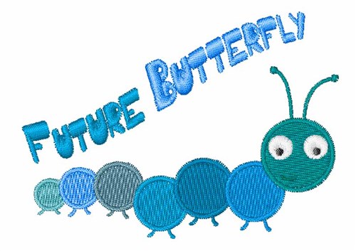 Future Butterfly Machine Embroidery Design