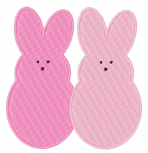 Easter Bunnies Machine Embroidery Design