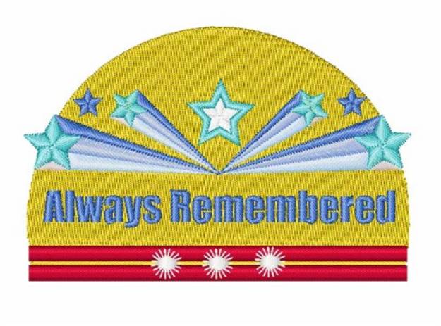 Picture of Always Remembered Machine Embroidery Design