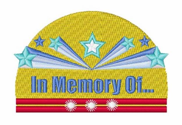 Picture of In Memory Of Machine Embroidery Design