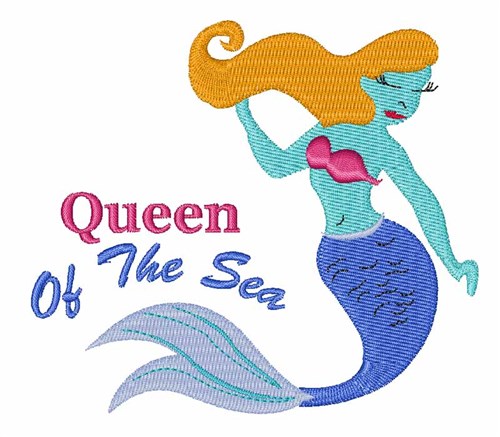 Queen Of The Sea Machine Embroidery Design