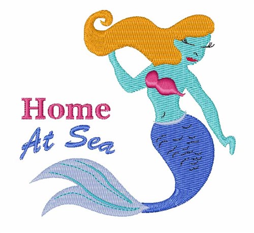 Home At Sea Machine Embroidery Design