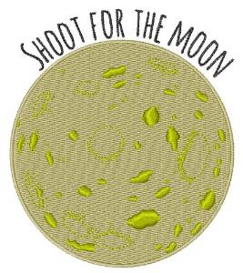 Picture of Shoot For Moon Machine Embroidery Design