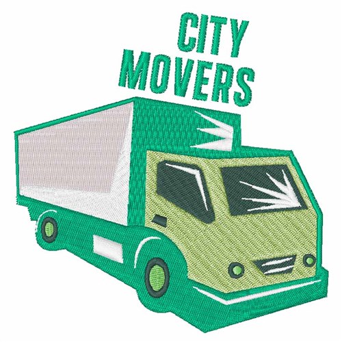 City Movers Machine Embroidery Design