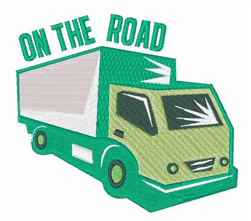 On The Road Machine Embroidery Design