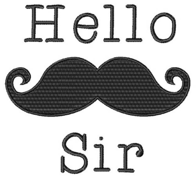 Picture of Hello Sir Machine Embroidery Design